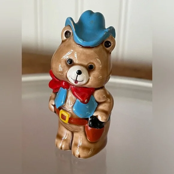 Vintage Kitschy Capilano Ceramic Cowboy Teddy Bear🧸🤠 - Picture 2 of 8